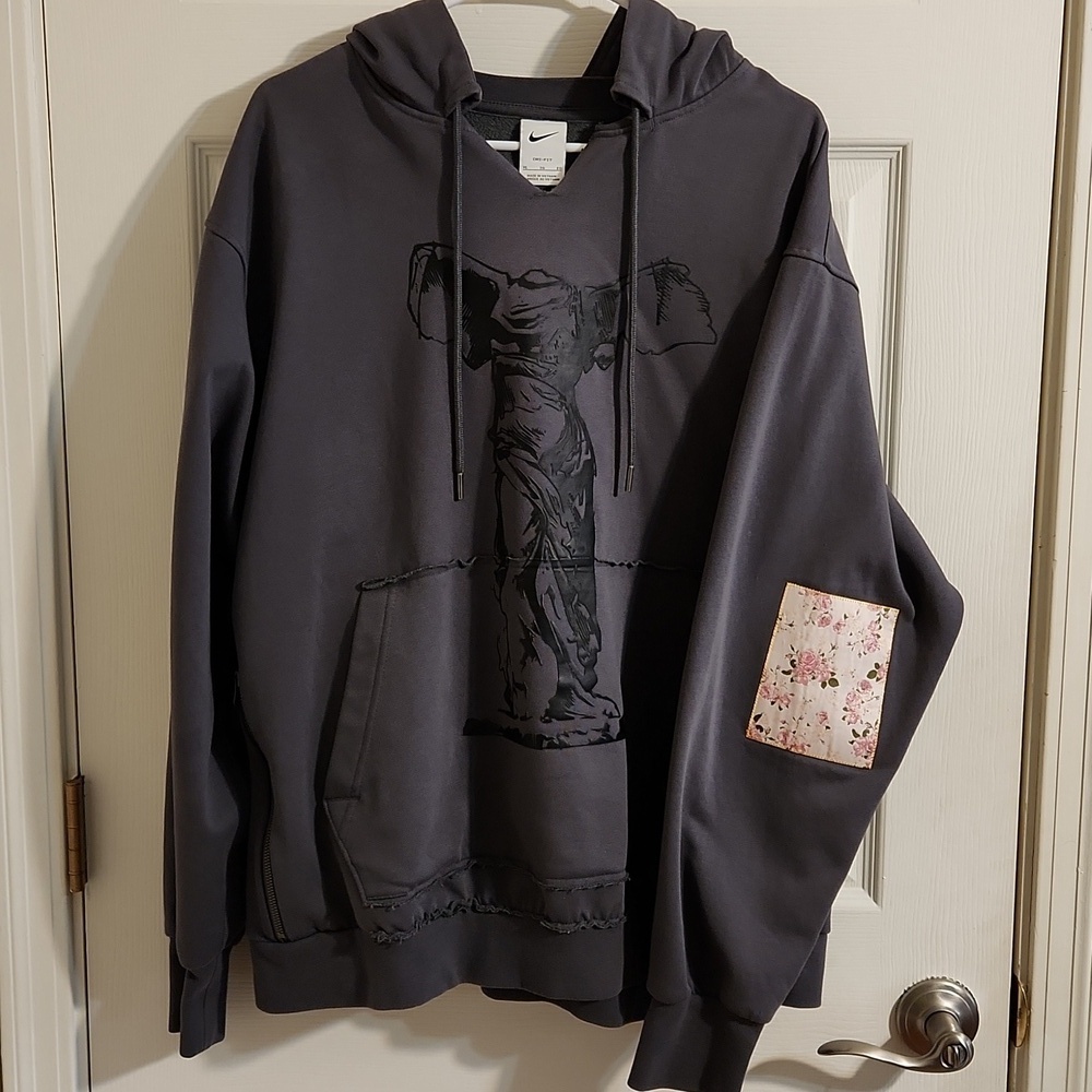 Nike Dri-Fit Standard Issue Premium Hoodie Sweatshirt Iron Grey Men's Sz XL EUC!